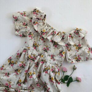 Floral Maxi Prairie Dress Homemade M to L